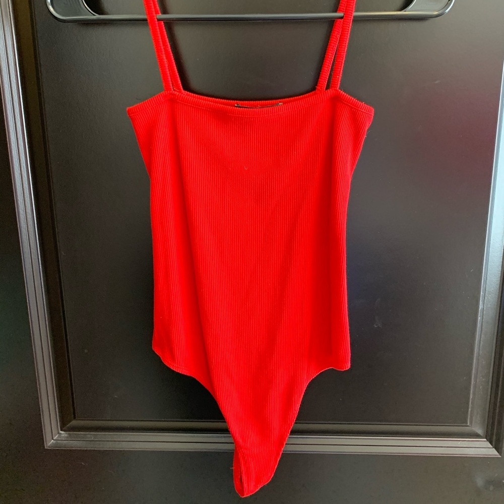 Brandy Melville red Anne bodysuit - Picture 5 of 7